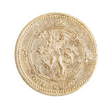 one british pound coin money