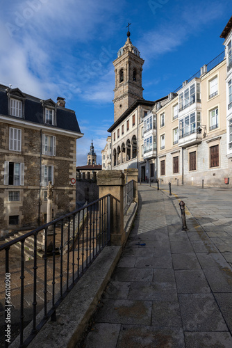 Beautiful view of the old town of Vitoria-Gasteiz Spain