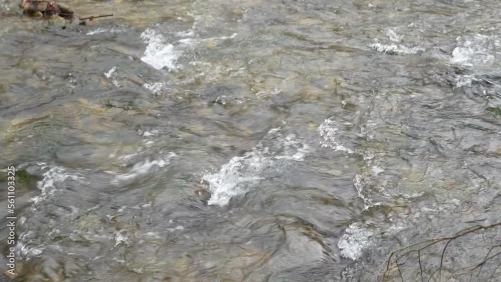 mountain river flowing water. detail. 4k video. mountain river flowing water. detail. 4k video.