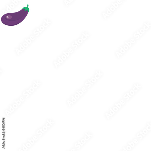 Isolated colored eggplant sketch icon Vector