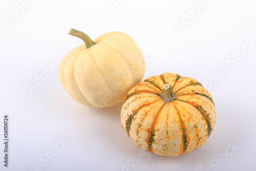 Mini Pumpkin composition.
A view on a white background.