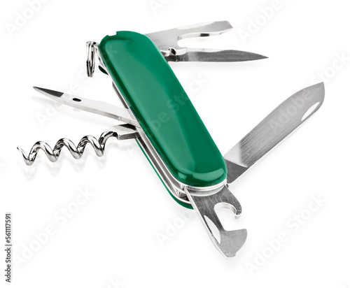 Multifunction swiss knife with saw and scissors