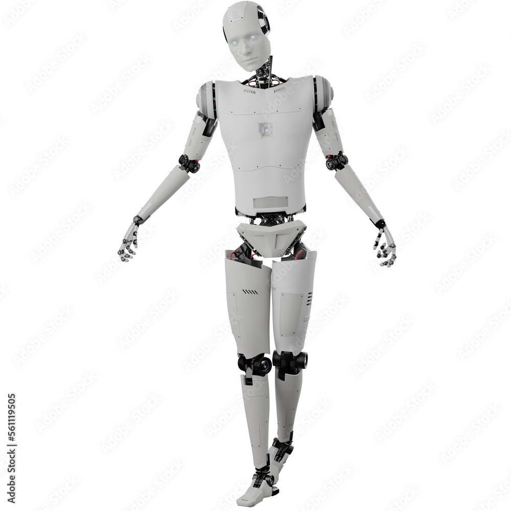 cyborg posing like space parson in-universe 3d render with transparent background cyborg posing like space parson in-universe 3d render with transparent background