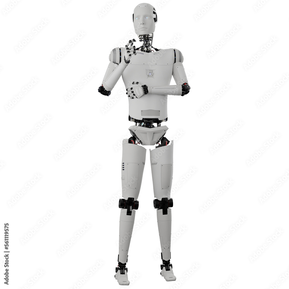 cyborg posing like space parson in-universe 3d render with transparent background cyborg posing like space parson in-universe 3d render with transparent background
