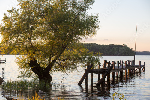 pier at sunset