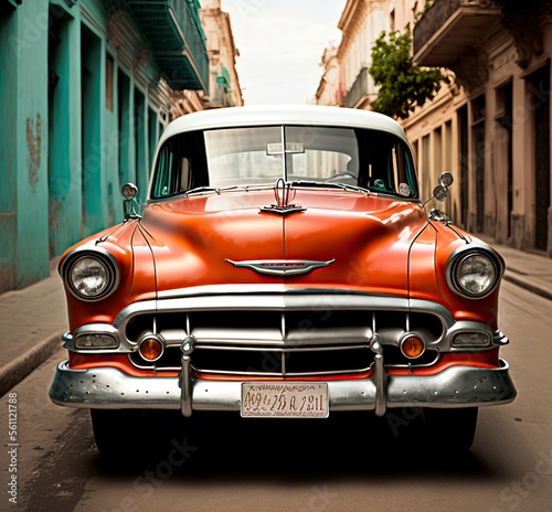 illustration, classic american car, image generated by AI © Jorge Ferreiro