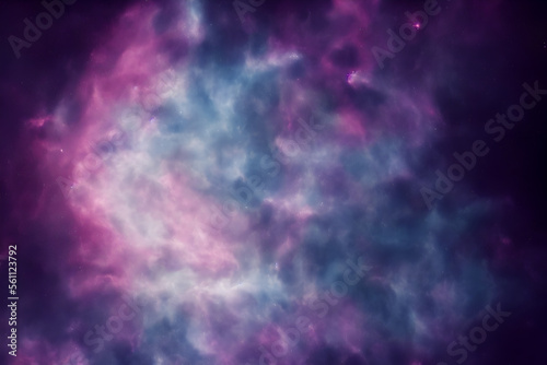  Space background with vibrant nebula and stars 