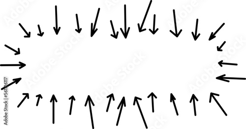 Arrows focus point