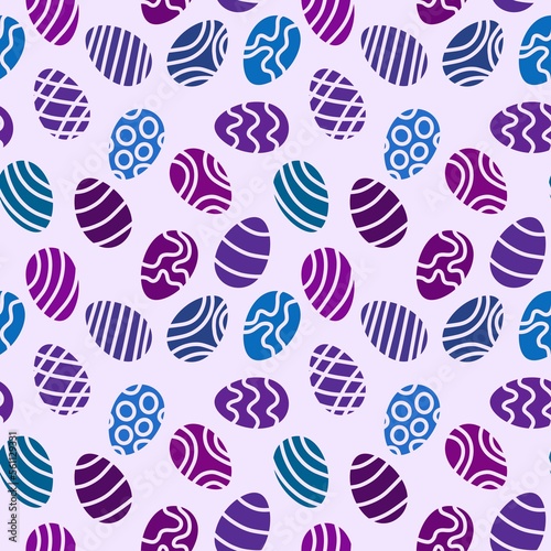 Easter eggs seamless spring pattern for kids clothes print and notebooks and wrapping paper and fabrics