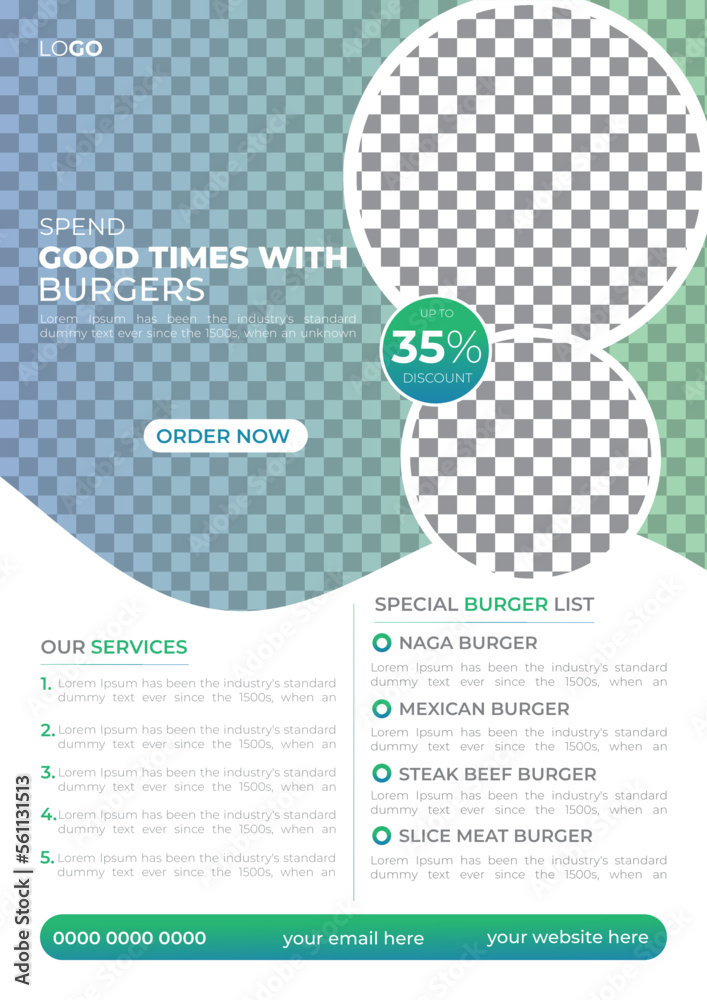 Delicious Food Menu Restaurant Flyer template design Delicious Food Menu Restaurant Flyer template design