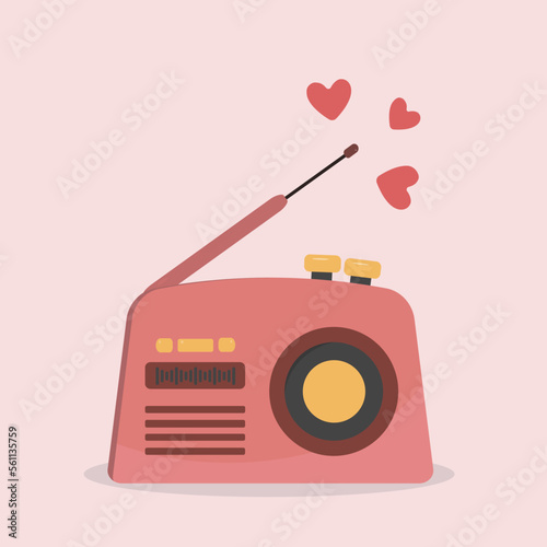 Retro radio and  Music Love Song 