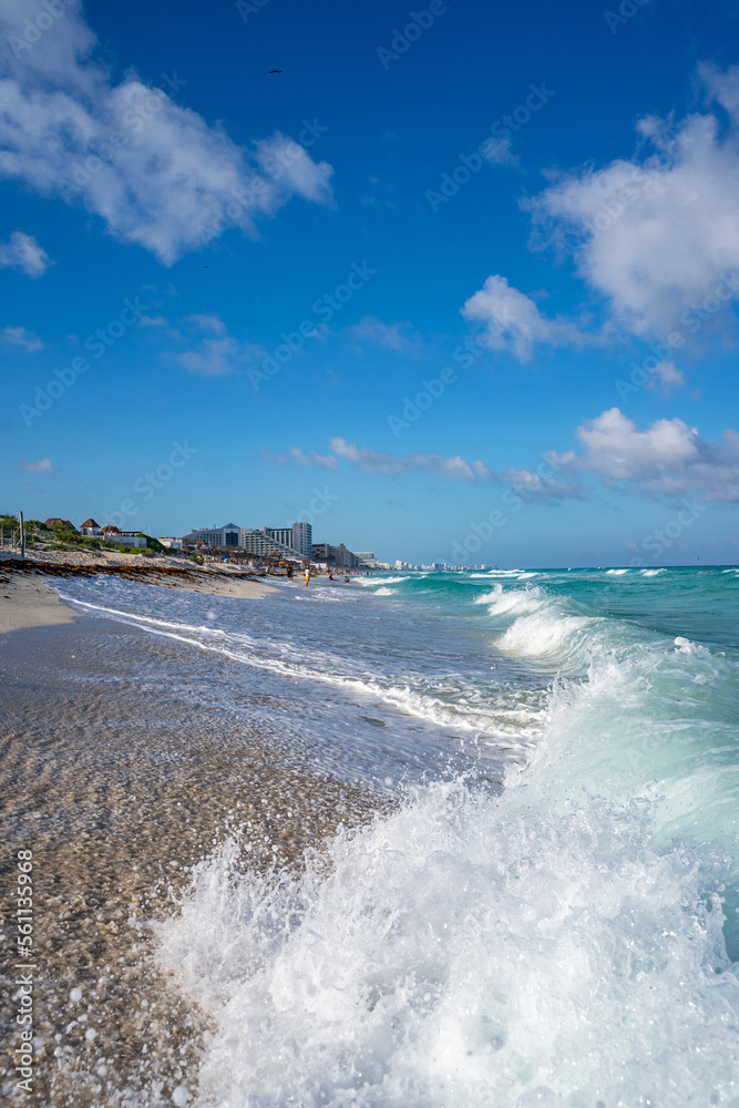 Fototapeta premium Beautiful Caribbean coast with clear waters and beautiful beaches.