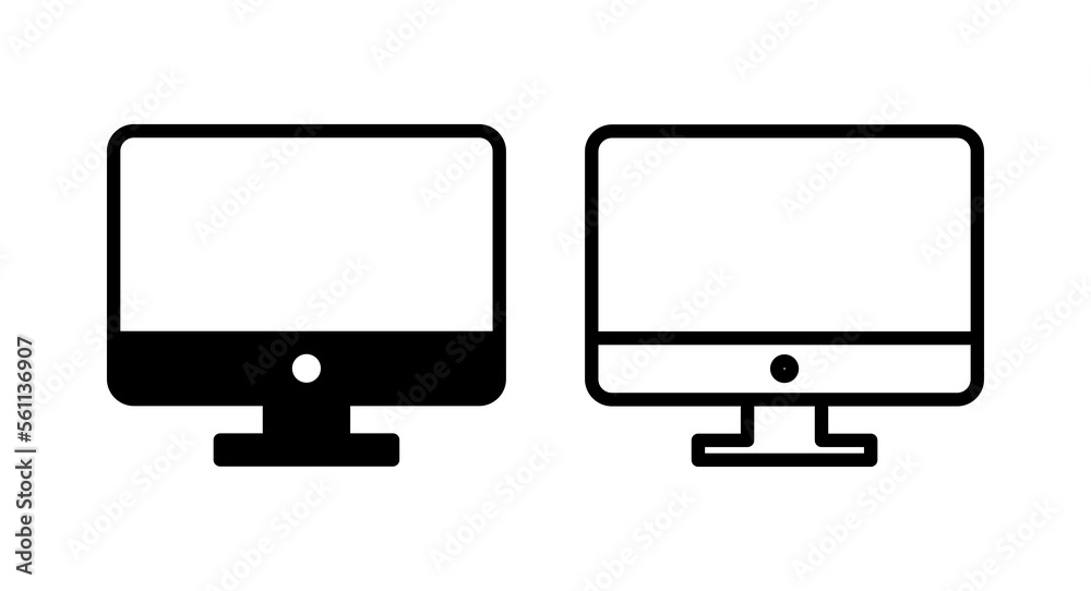 Computer icon vector illustration. computer monitor sign and symbol Computer icon vector illustration. computer monitor sign and symbol