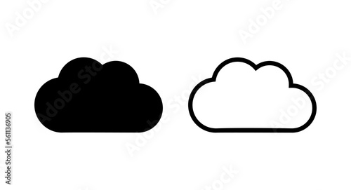 Cloud icon vector illustration. cloud sign and symbol