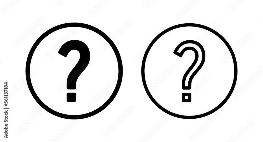 Question icon vector illustration. question mark sign and symbol Question icon vector illustration. question mark sign and symbol