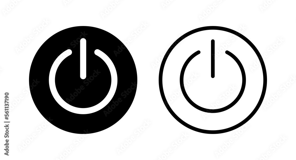 Power icon vector illustration. Power Switch sign and symbol. Electric power Power icon vector illustration. Power Switch sign and symbol. Electric power
