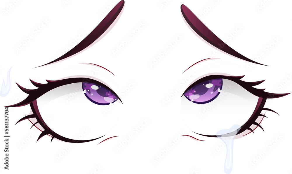 anime style eyes, amorous look, valentine's day, Anime eyes, anime