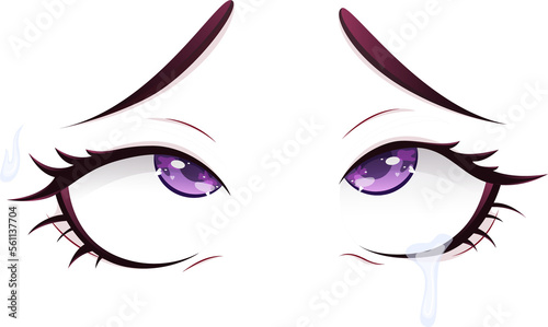 anime style eyes, amorous look, valentine's day, Anime eyes, anime girl eyes, anime style eyes PNG, manga, kawaii