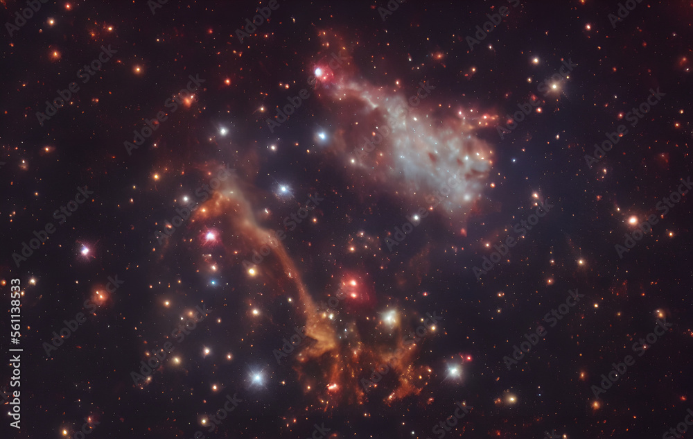 Fototapeta premium Gas Nebula - Stars - Sun - Pillars of Creation - Deep Space - Astrophotograph - Galaxys - Deep Field - Astronomy - Cosmology - Astrophysics - Milky Way Galaxy - Universe - Cosmos - Science Fiction