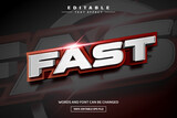 Fast 3D editable text effect template