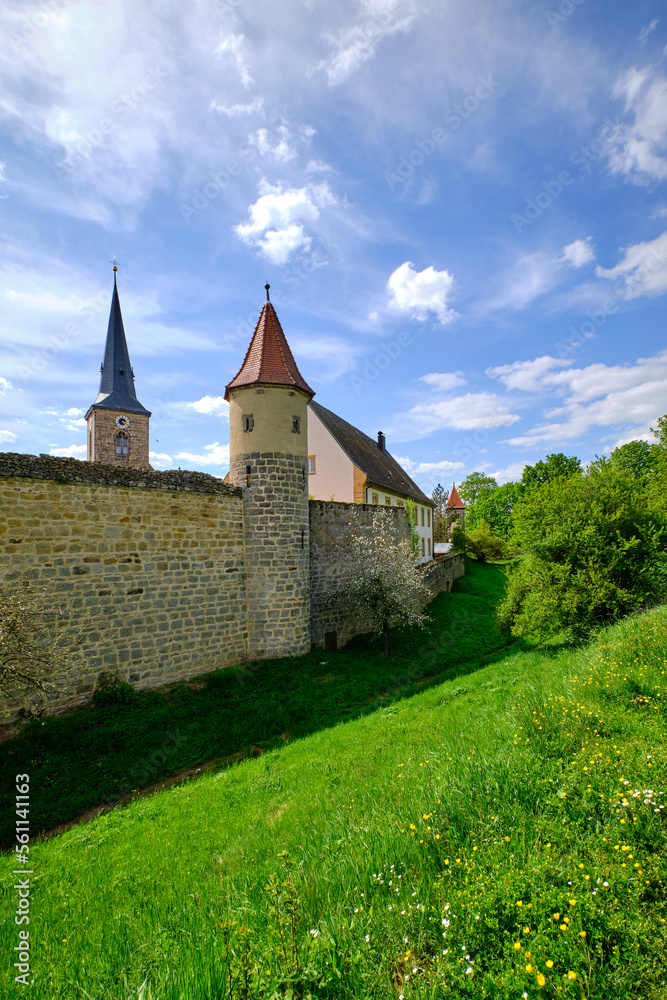 Historische Altstadt von Seßlach, Landkreis Coburg, Oberfranken, Franken, Bayern, Deutschland