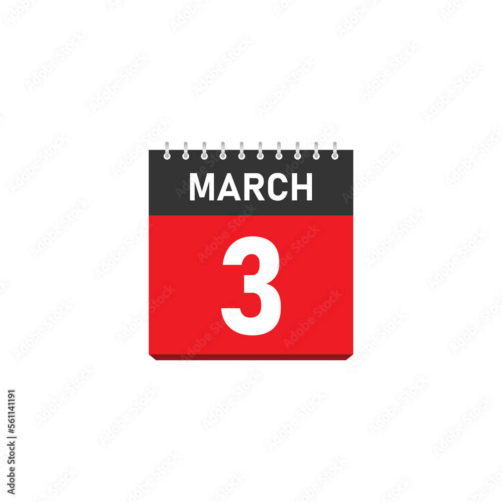 March 3 Concept Design. Vector Illustration. March 3 Concept Design. Vector Illustration.