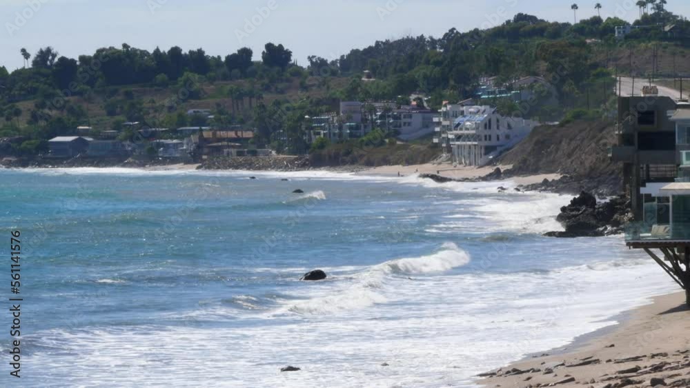 Malibu Beach in California on the West Coast of the USA Malibu Beach in California on the West Coast of the USA