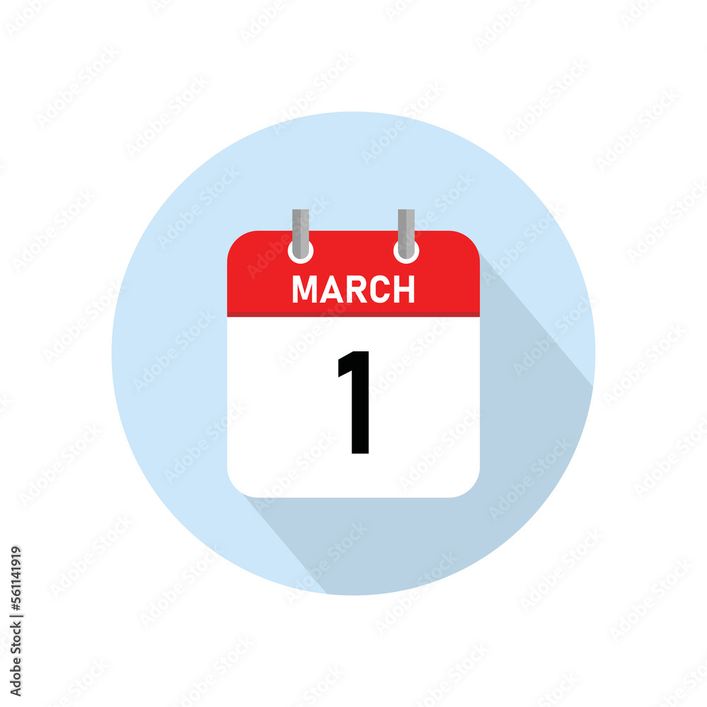 March 1 Concept Design. Vector Illustration. March 1 Concept Design. Vector Illustration.