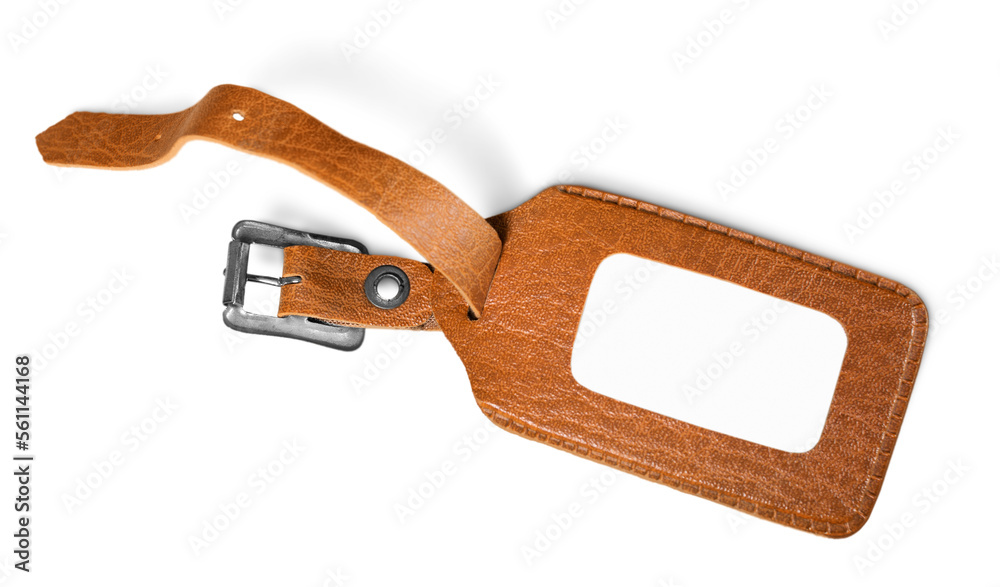 Leather luggage tag (blank version) Stock Photo Adobe Stock