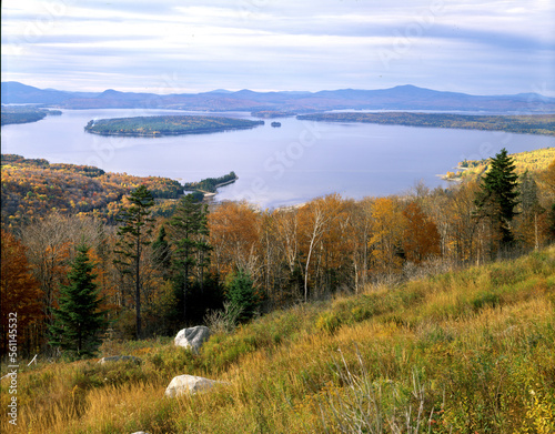 Height of Land overlooking Mooselookmeguntic Lake, Maine. photo