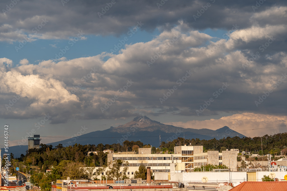 Beautiful view of the La Malinche volcano in Mexico.