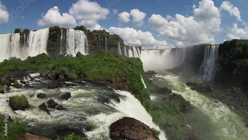 waterfall in park Iguazu Falls