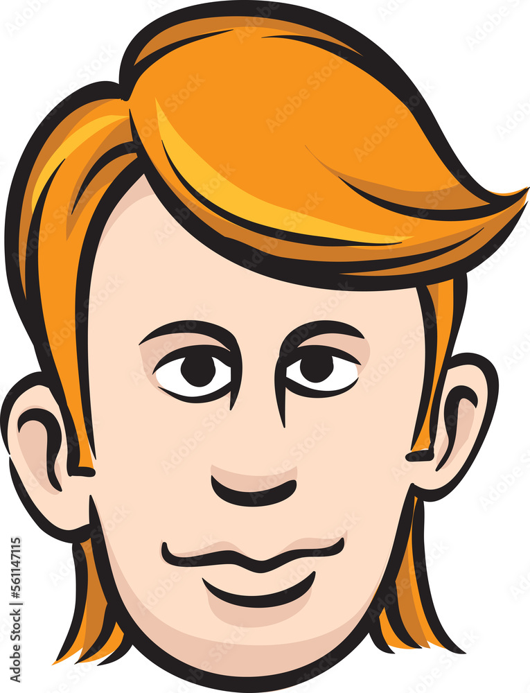 blond face with speech bubble - PNG image with transparent background