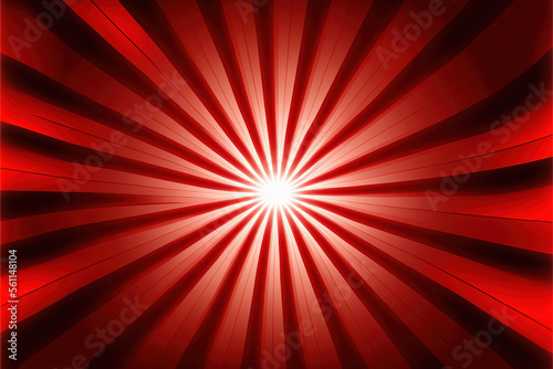 Red Starburst Background - AI Generated