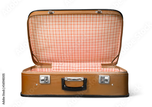 Antique or retro luggage or suitcase for travel