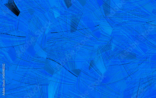 Light BLUE vector texture with abstract forms.