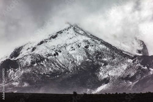 black and white snow
