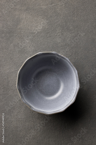 empty grey bowl