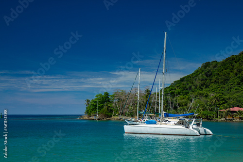 yacht in the sea