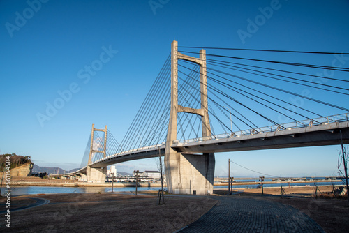 松川浦大橋と青空 © Kazcamera