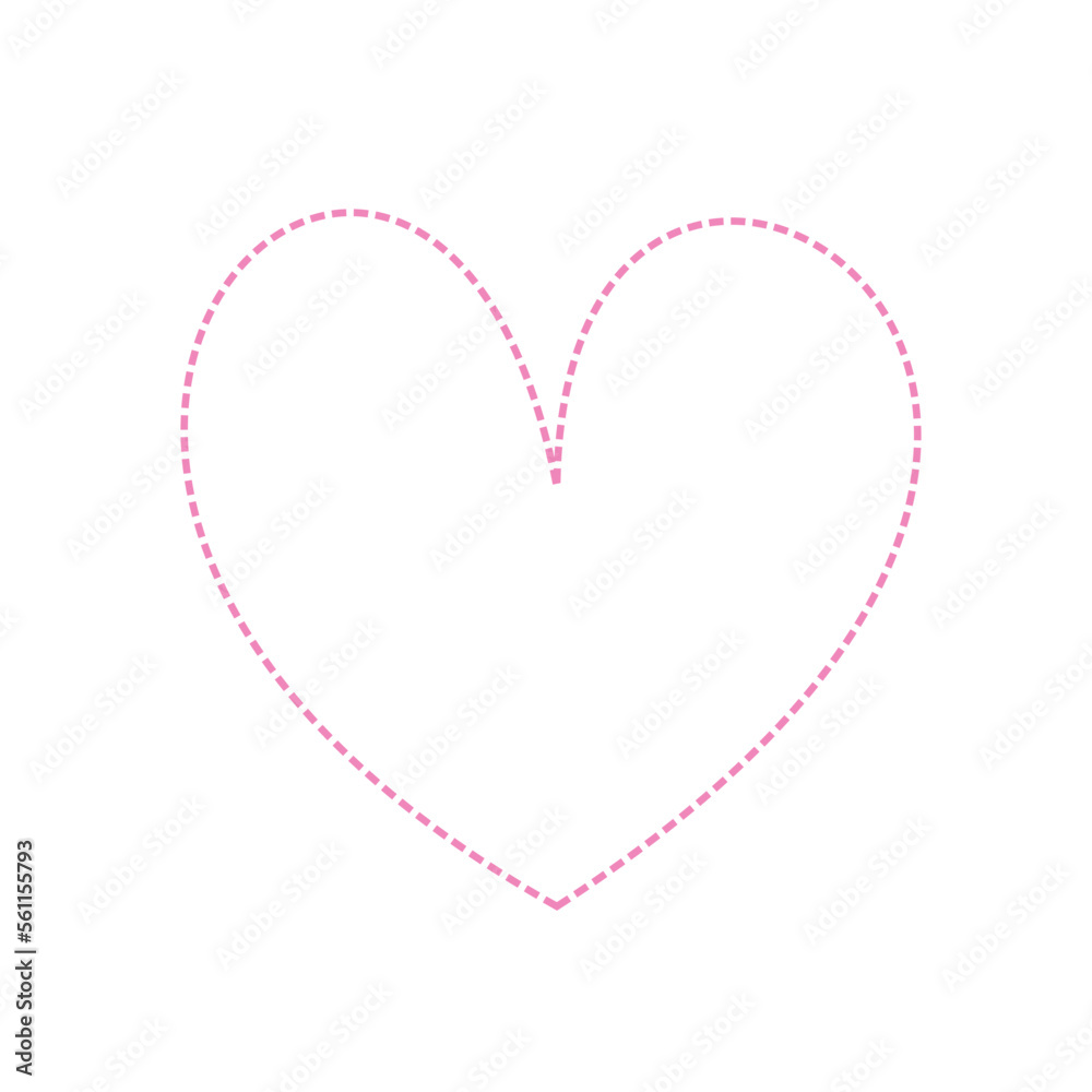 pink heart on white pink heart on white