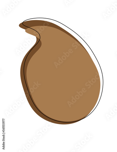 simple brown blob
