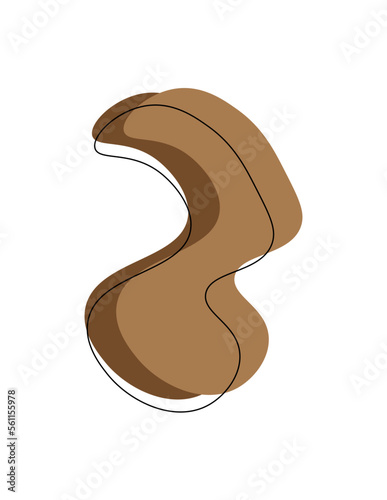 simple brown blob