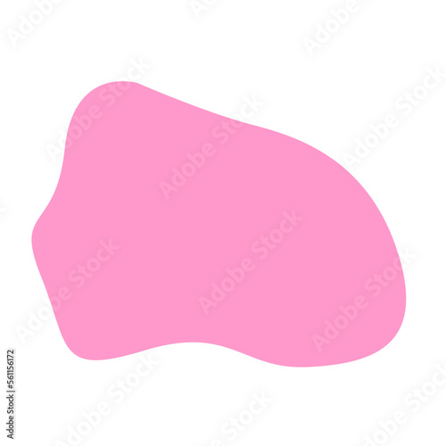 aesthetic pink blob shape