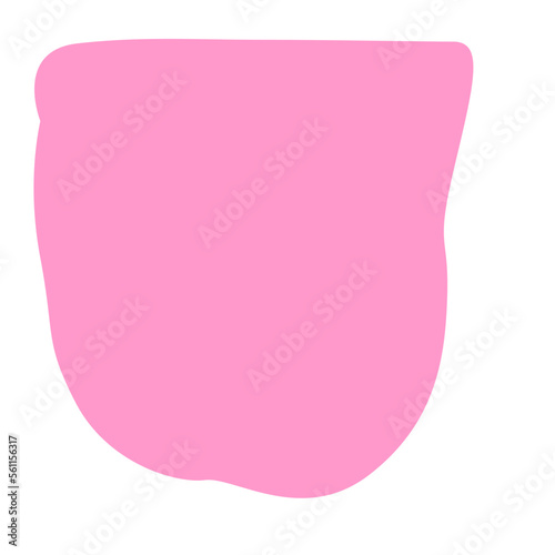 aesthetic pink blob shape © jevina