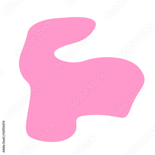 aesthetic pink blob shape