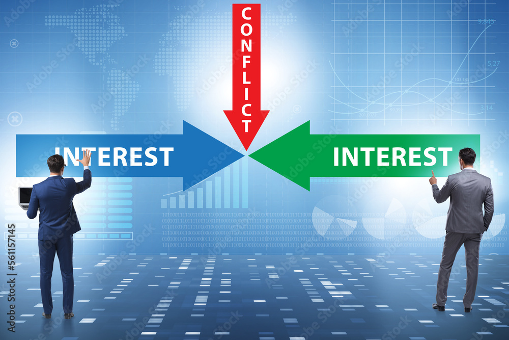 Conflict of interest concept in ethical business Conflict of interest concept in ethical business