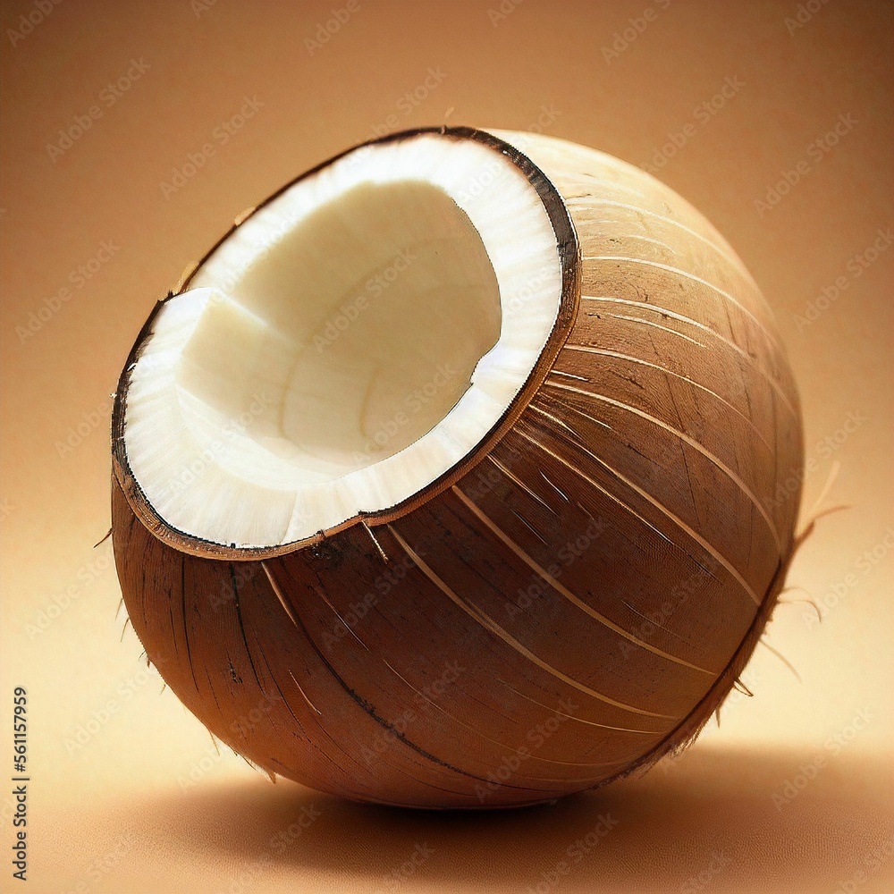 Fototapeta premium Opened Coconut