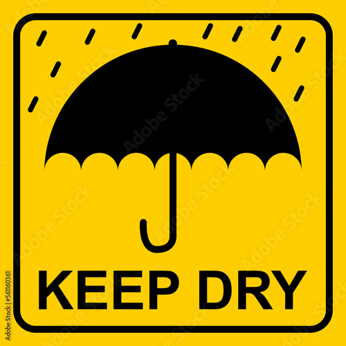 Keep Dry Warning Sticker For Product Packaging