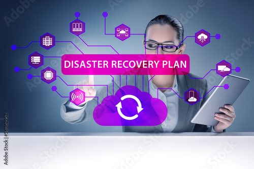 Disaster recovery plan and backup concept photo